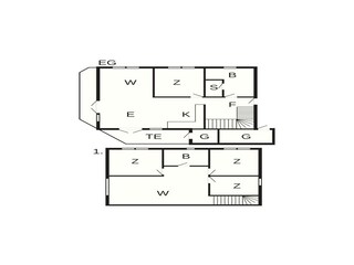 Vakantiehuis Havneby Grondplan 4