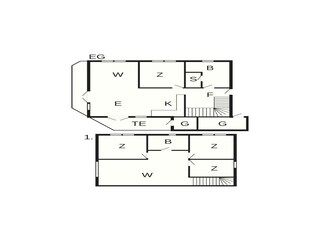 Vakantiehuis Havneby Grondplan 66