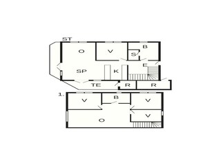 Maison de vacances Havneby Plan d'étage 69