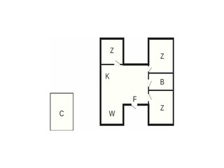Vakantiehuis Bork Havn Grondplan 42