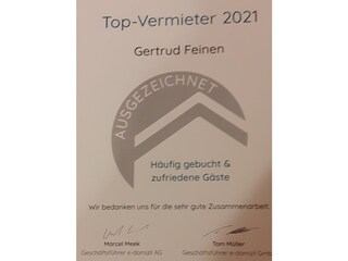 Auszeichnung Top-Vermieter