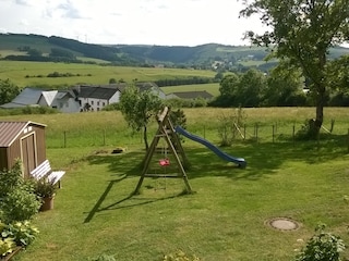 Ausblick von der oberen Terrasse