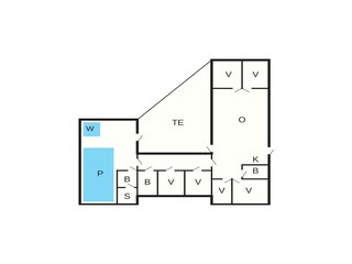 Vakantiehuis Vaeggerløse Grondplan 50