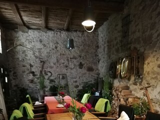 Sitzecke in der Scheune
