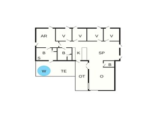 Vakantiehuis Marielyst Grondplan 69