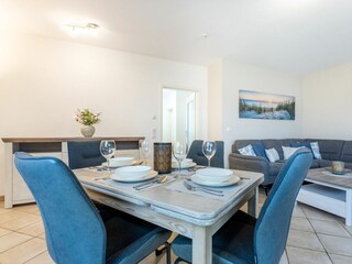 Essbereich im Wohnzimmer