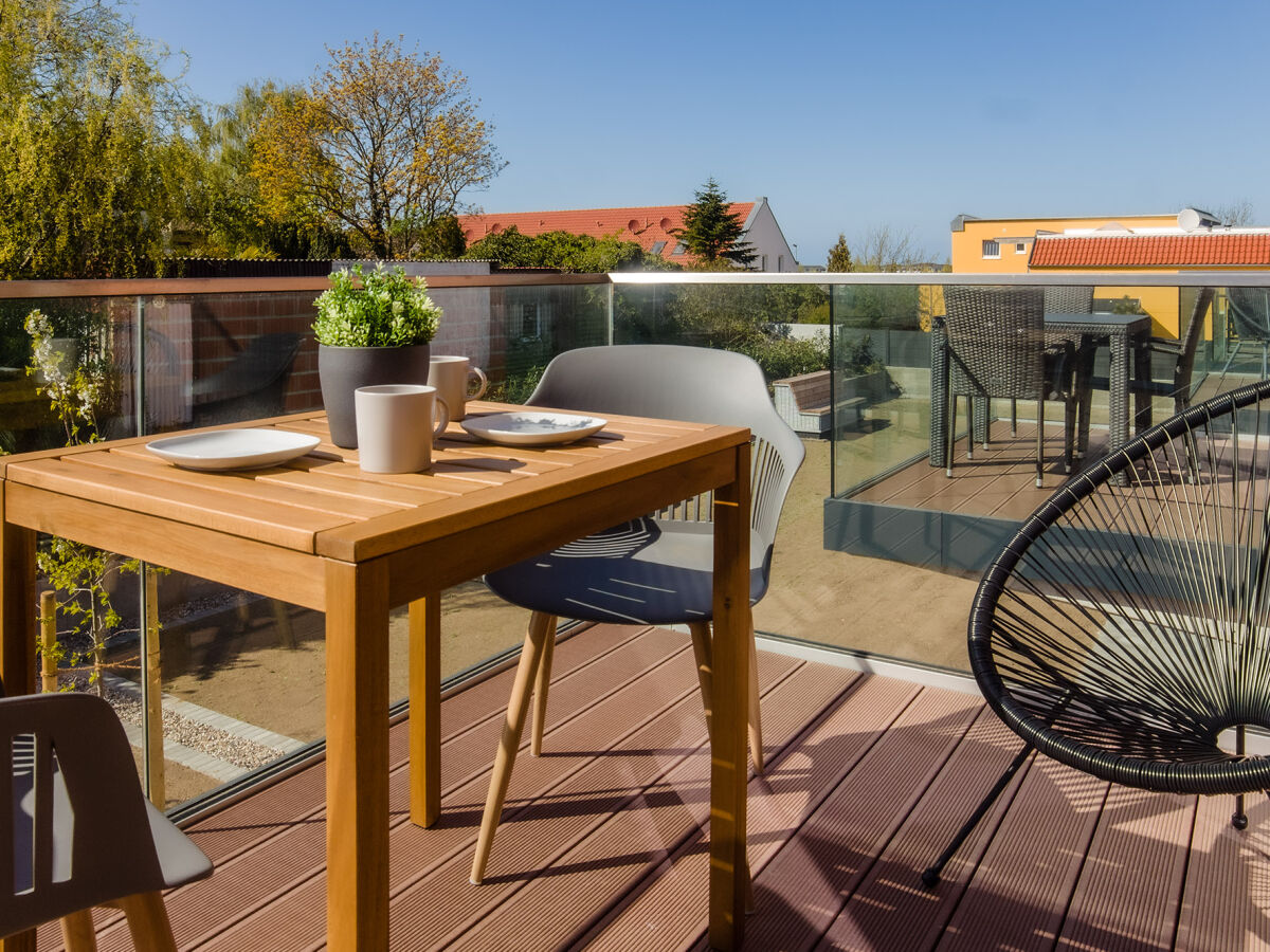 Balkon mit Blick zum Binnensee