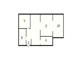 Vakantiehuis Ryd Grondplan 28