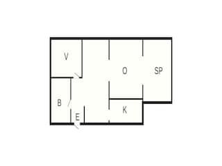 Vakantiehuis Ryd Grondplan 26