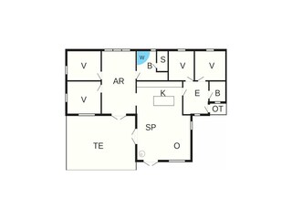 Vakantiehuis Dannemare Grondplan 39