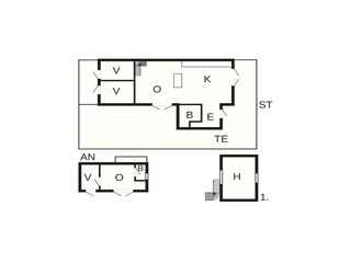 Vakantiehuis Ellös Grondplan 21