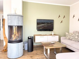 Wohnbereich mit Kamin