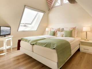 Schlafzimmer im Spitzboden