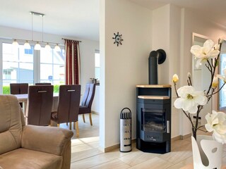 Wohnbereich mit Kamin