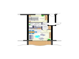 Appartement Büsum Grondplan 15