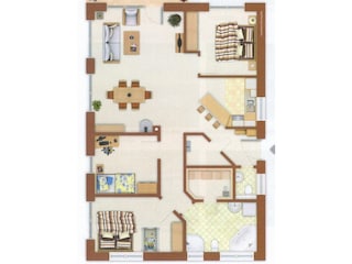 Vakantiehuis Kosel Grondplan 40