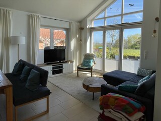 Wohnzimmer mit Schleiblick