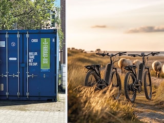 Großzügige Fahrradgarage mit E-Bike-Lademöglichkeit
