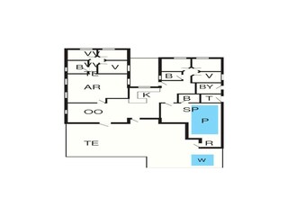 Vakantiehuis Kongsmark Grondplan 2