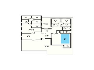 Vakantiehuis Kongsmark Grondplan 57