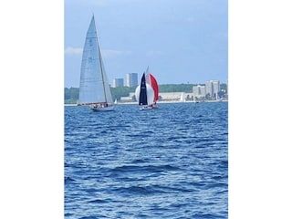 Ausblick vom Meer auf den Ferienpark