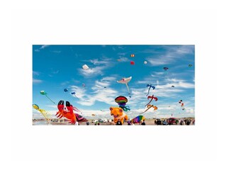 Drachenfest am Strand