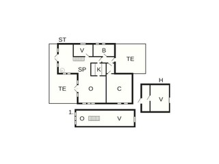 Casa de vacaciones Lønstrup Plano de planta 37