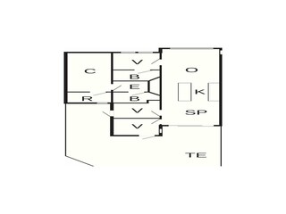 Vakantiehuis Gilleleje Grondplan 49