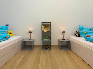 Schlafraum mit 2 Einzelbetten