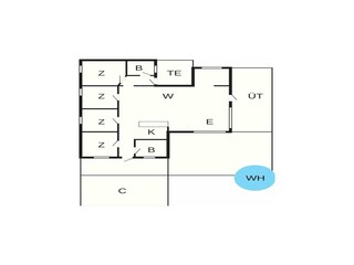 Vakantiehuis Fjand Grondplan 5