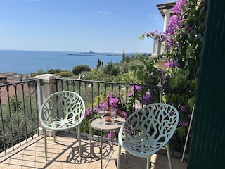 Blick vom Balkon