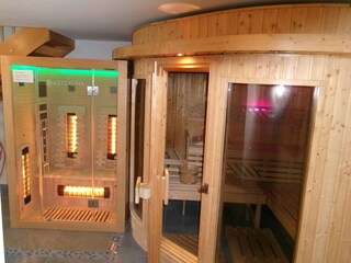 Sauna und Infrarotkabine