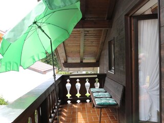 Balkon der Ferienwohnung