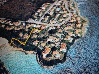 Playa Anguila mit Haus und Strandweg