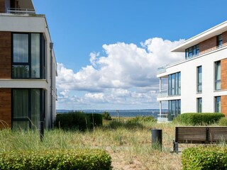 Ausblick auf das Meer von der Terrasse
