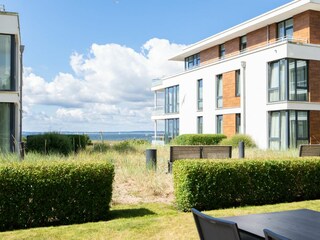 Ausblick auf das Meer von der Terrasse