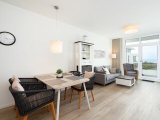 Wohnzimmer mit Meerblick
