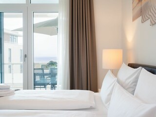 Blick vom Schlafzimmer auf die Ostsee