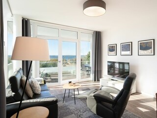 Wohnzimmer mit Meerblick