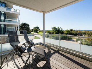 Blick vom Balkon in die Natur