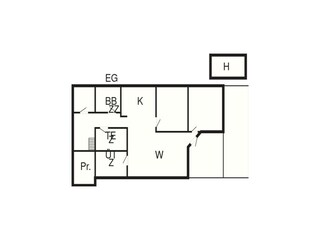 Vakantiehuis Løkken Grondplan 5