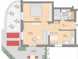 Holiday apartment Fischen im Allgäu Floor Plan 19