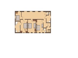 Grundriss Obergeschoss.