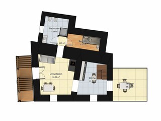 Villa Castiglion Fiorentino Pianta del piano 40