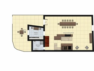 Villa Castiglion Fiorentino Pianta del piano 42