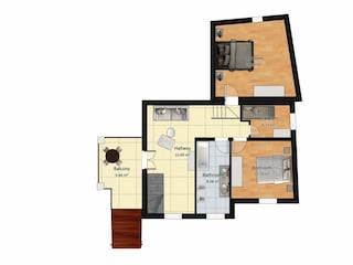 Villa Castiglion Fiorentino Pianta del piano 43