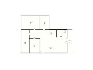 Maison de vacances Rørvig Plan d'étage 66