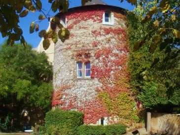 Holiday apartment Duplex in round tower of Hermitage de Combas castle