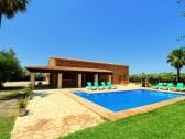 Finca Sa Vinya bei Campos mit Privatem Garten und Pool