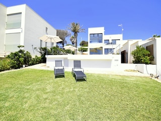 Aussicht auf's Haus vom Meer aus